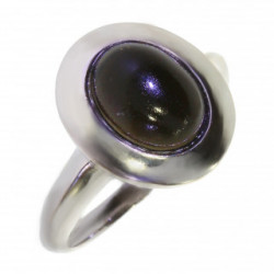 Ring 30-32 Sterling Silver Black Onyx