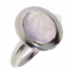 Ring 30-32 Sterling Silver Rose Quartz