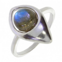Ring 30-33 Sterling Silver Labradorite