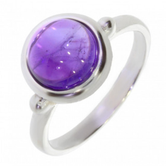 Ring 30-34 Sterling Silver Amethyst