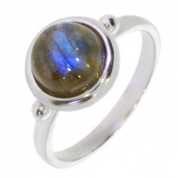 Ring 30-34 Sterling Silver Labradorite