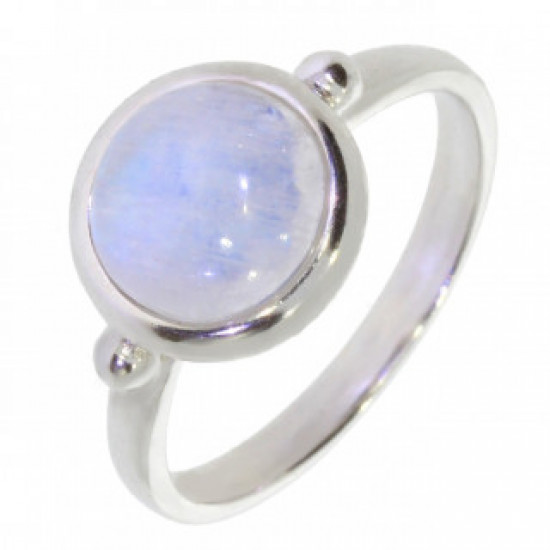 Ring 30-34 Sterling Silver Moonstone