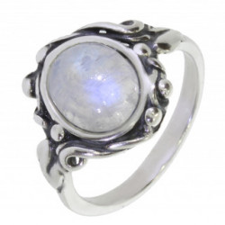 Ring 34-03 Sterling Silver Moonstone
