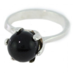 Ring 34-05 Sterling Silver Black Onyx
