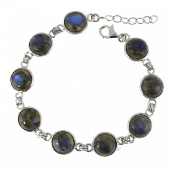 Sterling Silver Labradorite Bracelet B-102-01