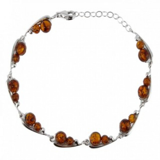 bracelet ambre argent B-70-01
