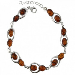 bracelet ambre argent B-86-01