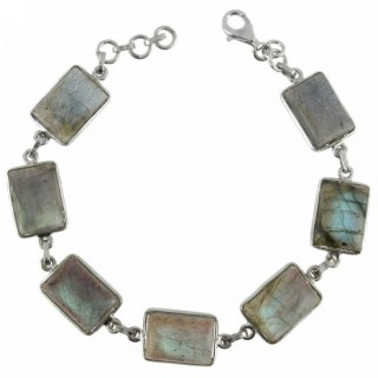 Sterling Silver Labradorite Bracelet BR-98-92