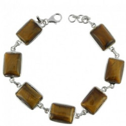 bracelet oeil de tigre argent BR-98-92