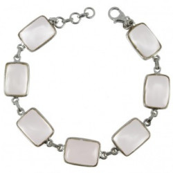 bracelet quartz rose argent BR-98-92