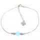 bracelet topaze bleu argent B-30-01