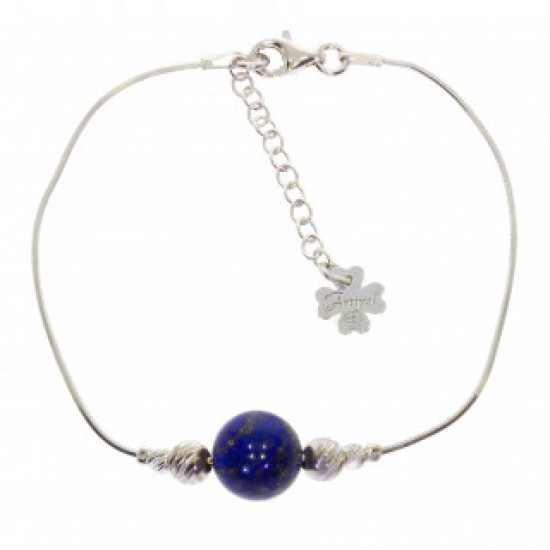 Sterling Silver Lapis Lazuli Bracelet B-30-01 