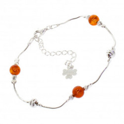 bracelet ambre argent B-28-01