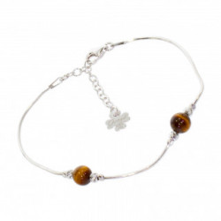 bracelet oeil de tigre argent B-24-01