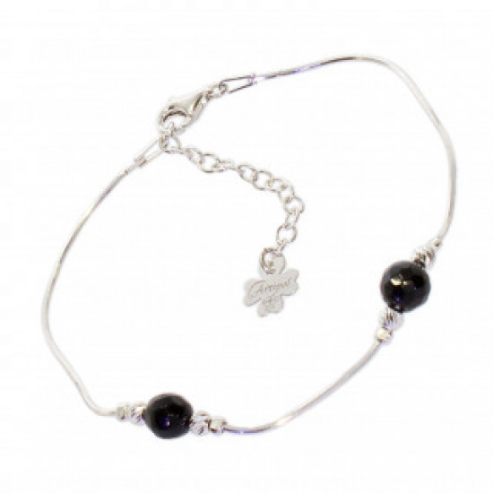 Sterling Silver Black Onyx Bracelet B-24-01