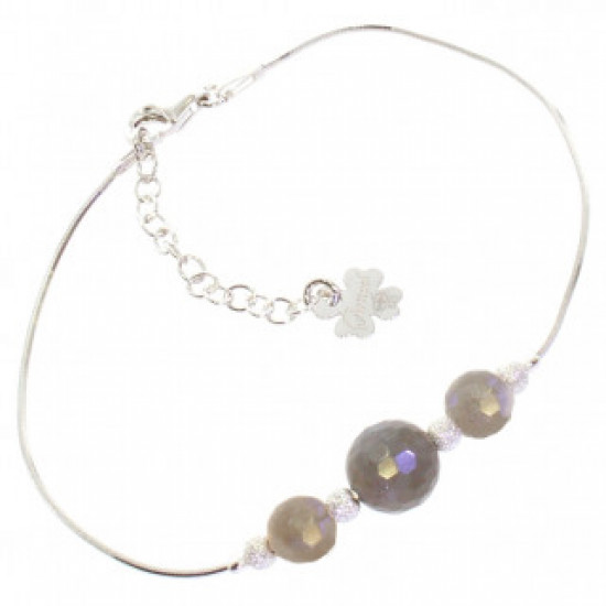 Sterling Silver Labradorite Bracelet B-26-01