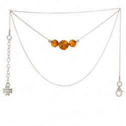 collier ambre argent C-32-01