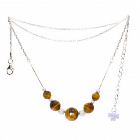 Sterling Silver Tiger's Eye Necklace