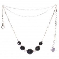 Sterling Silver Black Onyx Necklace