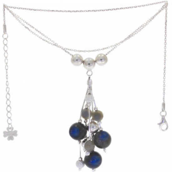 Sterling Silver Labradorite Necklace