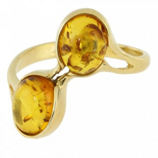 Ring 34-07 Vermeil Amber