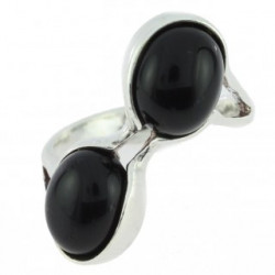 Ring 34-07 Sterling Silver Black Onyx
