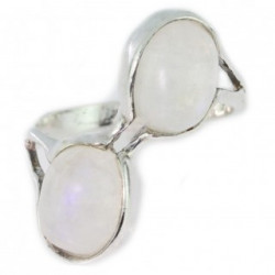 Ring 34-07 Sterling Silver Moonstone