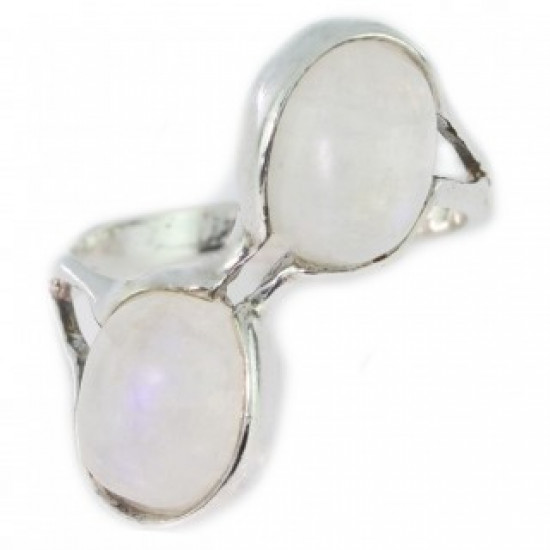 Ring 34-07 Sterling Silver Moonstone