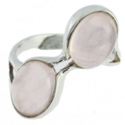 Ring 34-07 Sterling Silver Rose Quartz