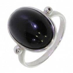 Ring 34-09 Sterling Silver Black Onyx