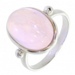 Ring 34-09 Sterling Silver Rose Quartz