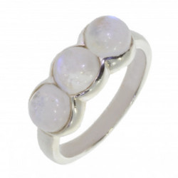 Ring 34-12 Sterling Silver Moonstone