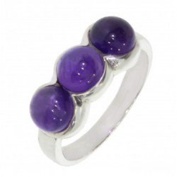 Ring 34-12 Sterling Silver Amethyst