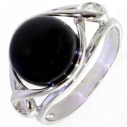 Ring 34-13 Sterling Silver Black Onyx