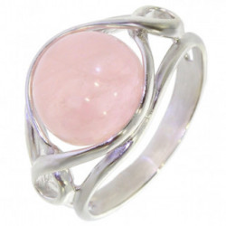 Ring 34-13 Sterling Silver Rose Quartz