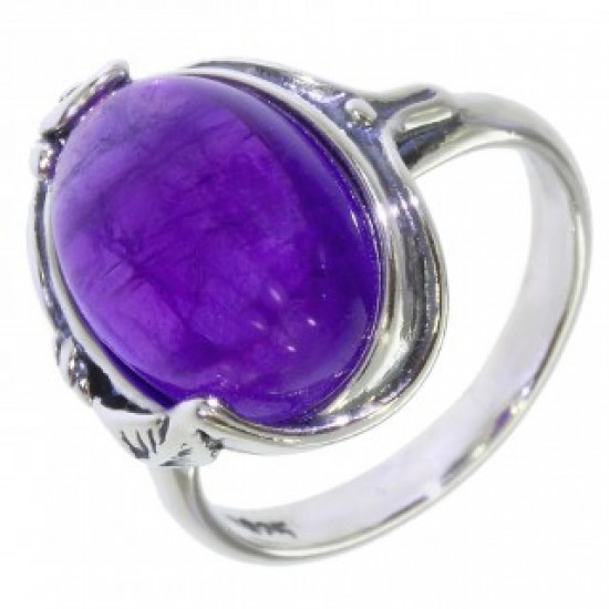 Ring 34-14 Sterling Silver Amethyst