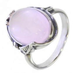 Ring 34-14 Sterling Silver Rose Quartz