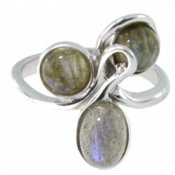 Ring 34-18 Sterling Silver Labradorite