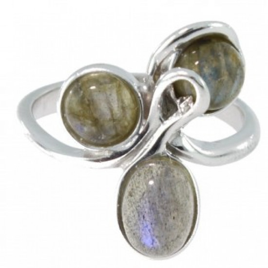 Ring 34-18 Sterling Silver Labradorite