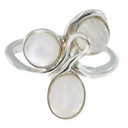 Ring 34-18 Sterling Silver Moonstone