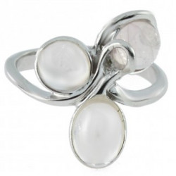 Ring 34-18 Sterling Silver Rose Quartz