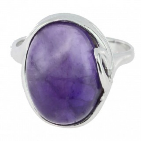 Ring 34-19 Sterling Silver Amethyst