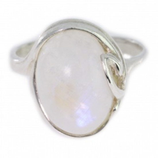 Ring 34-19 Sterling Silver Moonstone