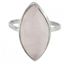 Ring 34-22 Sterling Silver Rose Quartz