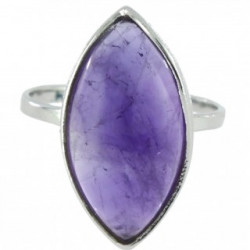 Ring 34-22 Sterling Silver Amethyst