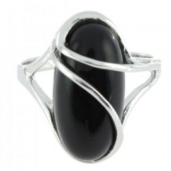 Ring 34-23 Sterling Silver Black Onyx