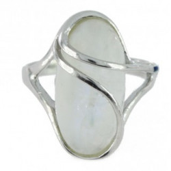 Ring 34-23 Sterling Silver Moonstone