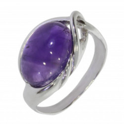 Ring 34-24 Sterling Silver Amethyst