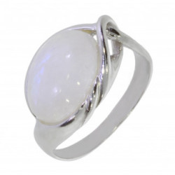 Ring 34-24 Sterling Silver Moonstone