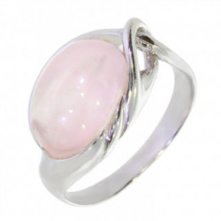 Ring 34-24 Sterling Silver Rose Quartz